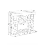 Festivo 44 in. Freestanding Electrics Fireplaces - Image 5
