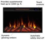 Real Flame Marshall 49″ Slim Electric Fireplaces. - Image 5