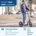 Hiboy MAX Pro Electric Scooter, 46.6 Mi Long Range, 22 MPH Power by 650W MAX Motor, 11” Pneumatic Tires, Split Hub Design, Dual Suspensions, 265lbs MAX Load, Commuting Electric Scooters for Adults - Image 3