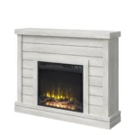 Alaya Wall Mounted Electric Fireplace, Sand Finish - Image 3