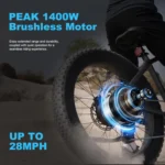 All-Terrain Mountain Ebike 1400W Power & 65mi Ranges. - Image 3
