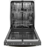 GE 24 in. Top Control Flush-Mount Dishwashers with 45 dBa Sound Level, 3rd-Rack & Dry Boost – Fingerprint Resistant Stainlesss - Image 2