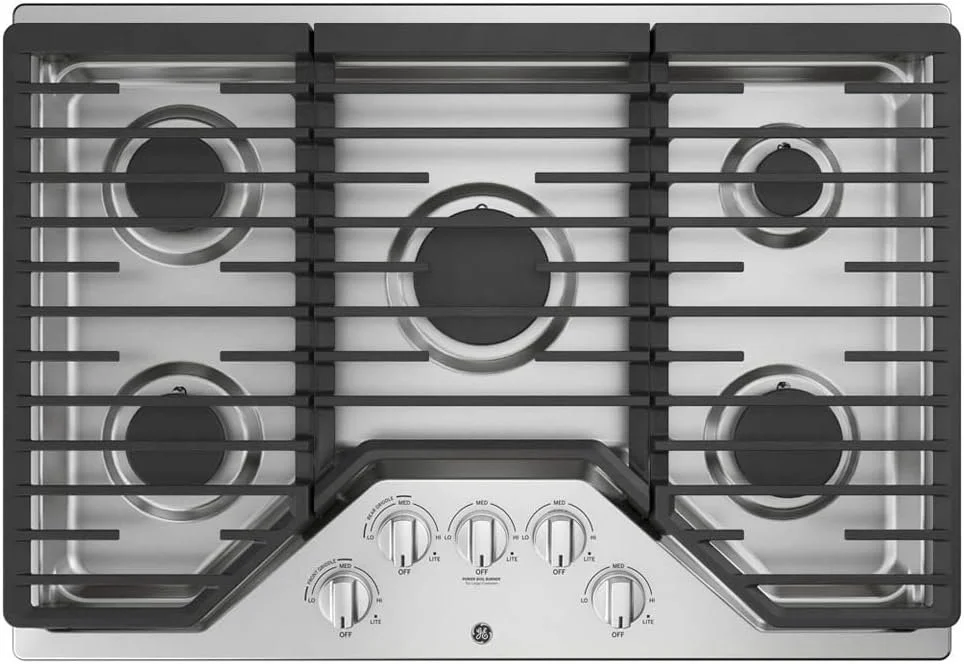 aass11-2.webp GE 30-Inch Built-In Gas Cooktops JGP5030SLSS - Image 1