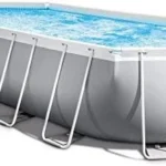 INTEX 26797EH Prism Frame Premium Oval Above Ground Swimming Pool Set: 20ft x 10ft x 48in – Includes 1500 GPH Cartridge Filter Pump – Removable Ladder – Pool Cover – Ground Cloths