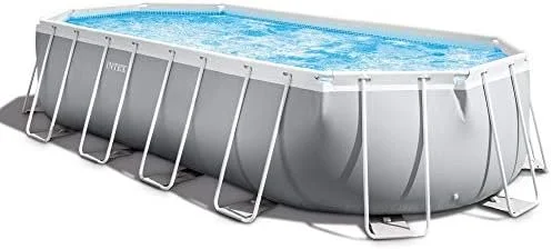 d1-12-1.webp INTEX 26797EH Prism Frame Premium Oval Above Ground Swimming Pool Set: 20ft x 10ft x 48in – Includes 1500 GPH Cartridge Filter Pump – Removable Ladder – Pool Cover – Ground Cloths - Image 1
