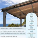 Aecojoy 14×12 ft Aluminum Pergola with Canopys - Image 3