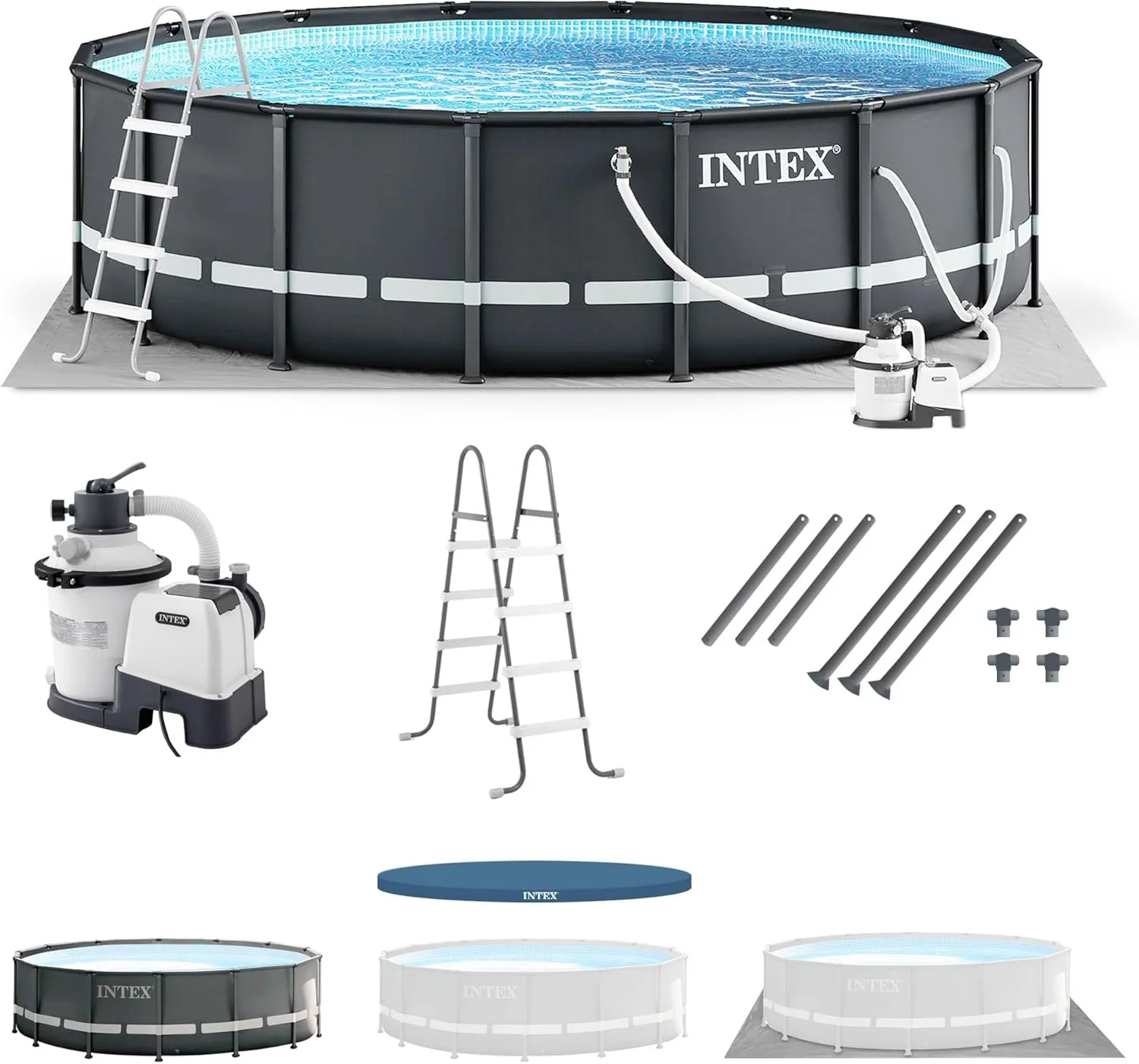g1-14-1.webp Intex Ultra XTR 14 ft. Round 42 in. Deep Soft Sided Above Ground Swimming Pools - Image 1