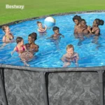 Bestway APX 365 18’x52″ Round Above Ground Swimming Pool Set with Pump & Ladders - Image 3