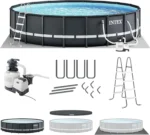 INTEX Ultra XTR Frame Round Above Ground Swimming Pool Set with Pumps