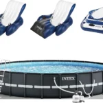 Intex Ultra XTR Round Frame Pool with Pumps, Cooler, and Floats (2 Packs)
