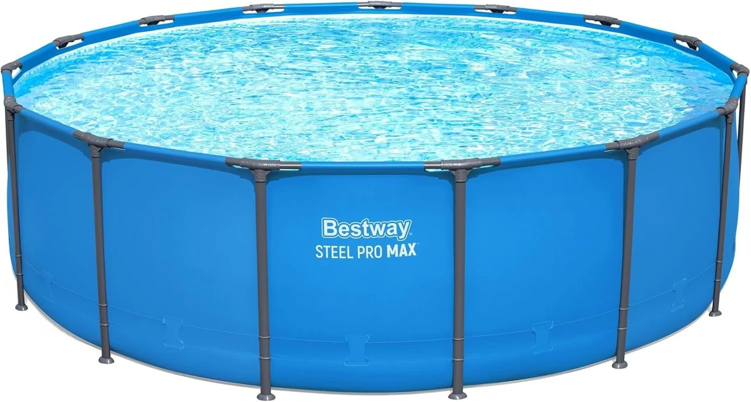 o1-10-1.webp Bestway Steel Pro Max 15′ x 48″ Round Above Ground Pool Kits - Image 1