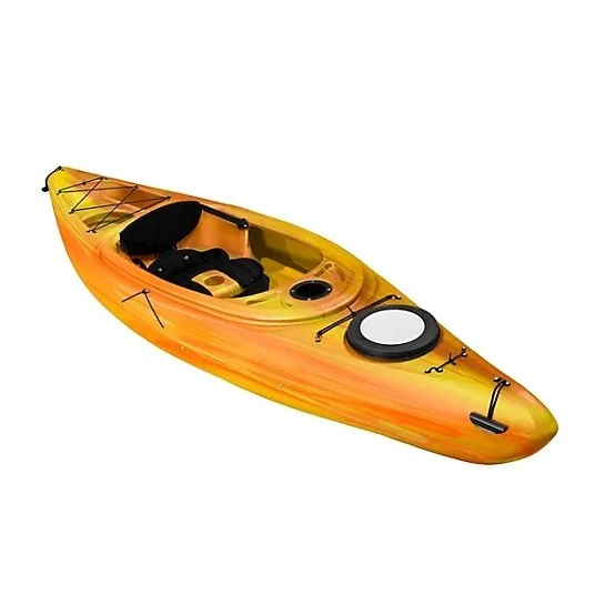 r1-11-1.webp Sun Dolphin Simcoe 10.4, Sit-in Recreational Kayaks with Paddle, Tequila Sunrise - Image 1
