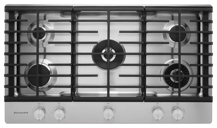 rr11-2.webp KitchenAid 36″ 5-Burner Gas Cooktops with Griddle - Image 1