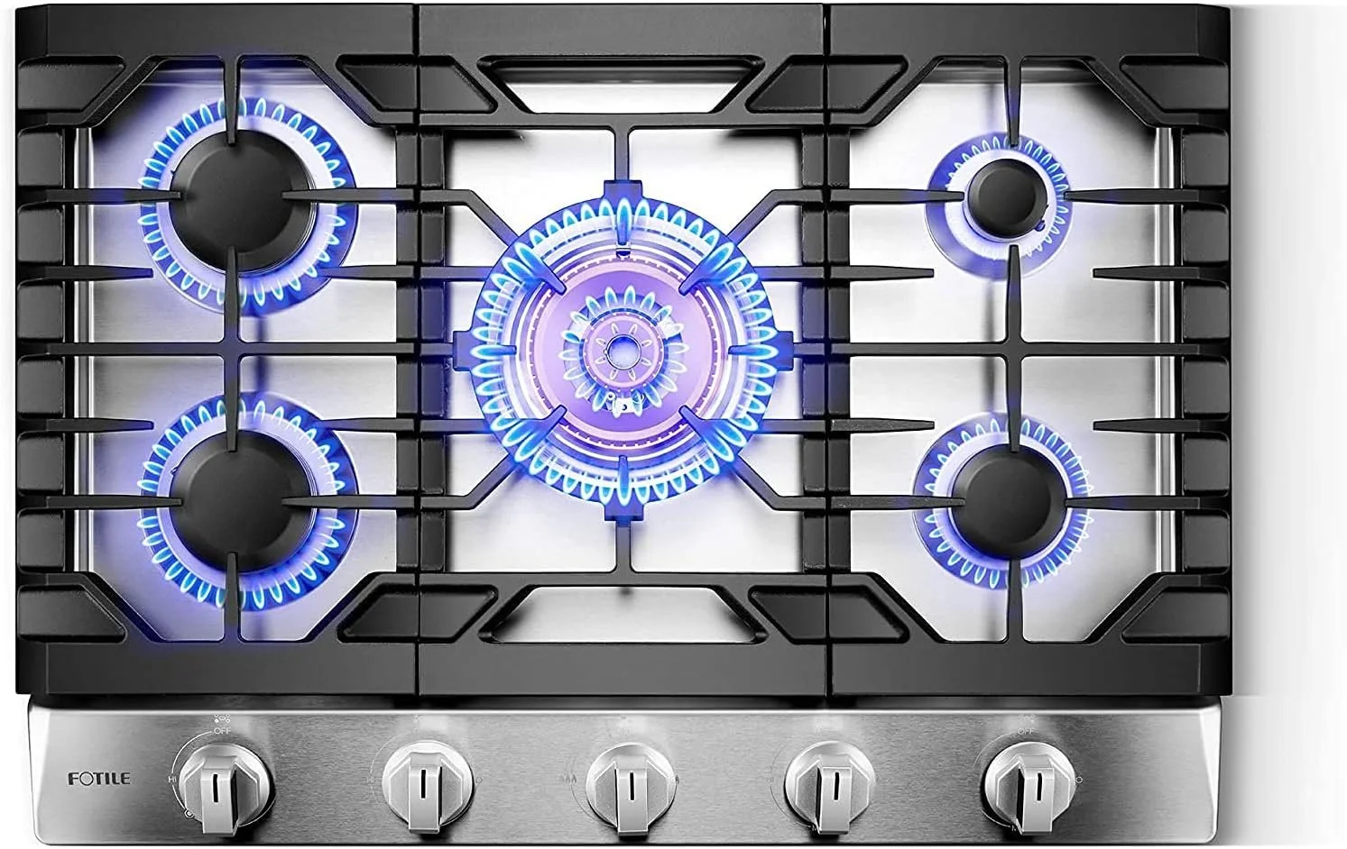 tri1-2.webp Fotile 30″ Tri-Ring Gas Cooktops GLS30501 - Image 1