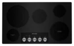 KitchenAid 36″ Electric Cooktops with 5 Elements and Knob Controls
