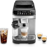 De’Longhi Magnifica Evo Automatic Espresso & Coffee Machine with Auto Milk Frother, Built-in Grinder & Auto-Clean Function – For Latte, Cappuccinos, Americano, Iced Coffee, ECAM29084SB , Silver
